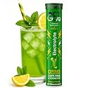0 SUGAR. 0 CAFFEINE. NO BS Electrolyte Drink Mix | 7 Electrolytes + Vitamin C | 20 Servings/5 Litres | No Maltodextrin, No Aspartame | Instant Hydration for Workout, Gym, Running, Sports, Summer Heat &amp; Travel | Pudina Mas
