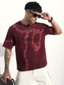 DIFFERENCE OF OPINION Printed Men Round Neck