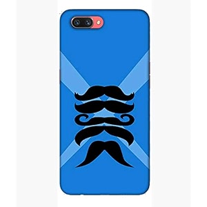 different mustaches hard printed designer case for oppo a3s back cover mrr1481