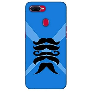 different mustaches hard printed designer case for oppo f9 back cover mrr1481