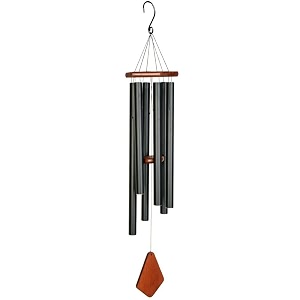 digant tuned wind chime premiere grande series black 42 inches positive vibrations amp energy
