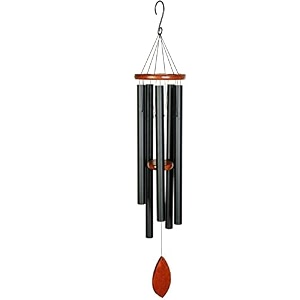digant tuned wind chime premiere grande series black 42 inches positive vibrations amp energy