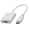 DigiBridge HDMI to VGA Converter with 1080p Full HD 60 Hz Max Resolution, 16 cm Long Cable, Durable Build Material, Compatible with Laptop & Desktop