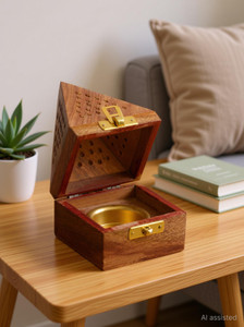 digirake dhoop stand 3 inch width agarbathi stand  computer sambrani incense holder wooden incense holder set