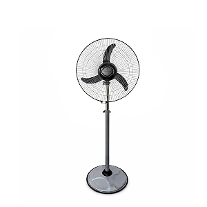 digismart 400 mm bullet fanfarrata fan pedestal fan for home adjustable height 2400 rpm mark -1 speed regulator x-flow technology aerodynamic blade 1 year manufactured warranty metallic grey