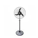 DIGISMART 400 MM Bullet Fan/Farrata Fan, Pedestal Fan for Home, Adjustable Height, 2400 RPM Mark -1 Speed Regulator, X-Flow Technology, Aerodynamic Blade, 1 Year Manufactured Warranty (Metallic Grey)
