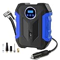 Digital Air Compressor for Car Auto Pump Portable Tire Inflator with LED Light DC 12V, Blue……