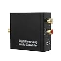 Digital to Analog Audio Converter, Digital SPDIF Coaxial Optical Convert to L/R RCA, Toslink Optical to 3.5mm Jack Audio Adapter for PS4 HD DVD Home Cinema Systems