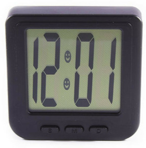 Shrines Digital Black Clock