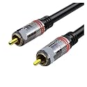 Digital Cable Subwoofer R/CA Male to HiFi 5.1 SPDIF Stereo for Home Theater TV(1m)