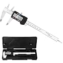 Digital Caliper Measuring Tool, Stainless Steel Vernier Caliper Digital Micrometer with Large LCD Screen, 6 Inch/150mm Caliper Tool for DIY/Household (NEW 150mm Stainless steel)