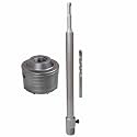 Digital Craft 80mm Wall Core Drill Bit with 300mm Depth, Concrete Cement Stone Hole Saw Cutter, SDS Impact Drill Round Shank Bit with Connecting Rod, Durable Heavy Duty Precision Drilling