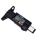 Digital Depth Gauge 0–25.4mm / 1 Inch Measuring Tool with Large LCD Display, 0.01mm High Precision, Inch/Metric Conversion, Electronic Depth Caliper with Zero Reset Function (tyre gauge)