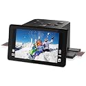 Digital Film & Slide Scanner with 5 Inch LCD Screen, Converts Color & B&W 135/110/126 KPK Negatives & Slides and Super 8 Slides into 22MP JPEG Photos