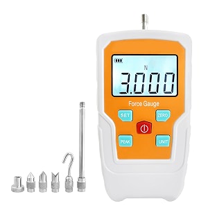 digital force gauge push and pull meter dynamometer tension pressure tester thrust meter compression load plug force destructive tests 3n03kg065lb