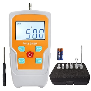 digital force gauge push and pull meter dynamometer tension pressure tester thrust meter compression load plug force destructive tests 500n50kg110lbf1800oz