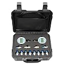 Digital Hydraulic Pressure Test Kit, Hydraulic Pressure Gauge Tester Set with 2 Digital Gauges (16MPa/80MPa)