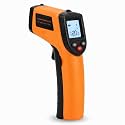 Infrared Thermometer Gun,‑58℉‑712℉ Non‑Contact Laser Surface Temp Gun with Backlit LCD,12:1 D:S Ratio for BBQ,Pizza Oven,Auto Repair,Griddle,NOT for Human Body Temperature,Orange