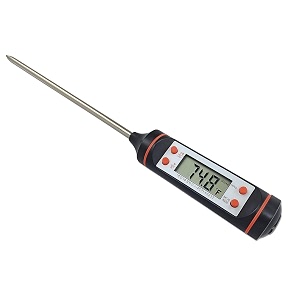 digital lcd cooking food meat probe kitchen bbq thermometer temperature test pen instant read thermometer for industrial grill candy milk oil liquid lab chemical steel 59 inch