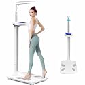 Digital Medical Scale, Ultrasonic Height and Weight Measurement for Body Weight, BMI Calculation, Professional LCD Display, Capacity 5-200kg