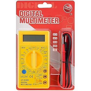 digital multimeter multipurpose electric meter yellowred 830d digital multimeter lcd ac dc measuring voltage current