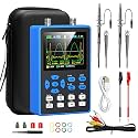 Digital Oscilloscope with 2 Channels 120Mhz Bandwidth Signal Generator 500MSa/s Sampling Rate, 2.8" LCD Backlight Display, Waveforms Storage, 3 Scan Modes, XY/YT/Roll, FFT Spectrum, Single Trigger