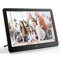 WiFi Digital Picture Frame, 8-Inch Smart Photo Frame with IPS Touch Screen, Easy Setup &amp; Instant Sharing via App, Auto-Rotate, 32GB, Wall-Mountable Electronic Frame for Home Decor