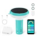 Digital Pool Water Tester, 7-in-1 Smart Floating Meter, WiFi Enabled, Chlorine, Salinity, Tests pH, ORP, EC, TDS, Temperature, Chlorine