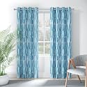 Wakefit Curtains 7 feet Long Set of 1, Blocks Upto 70% of Light, Door Curtains 7 feet, Curtains for Living Room, Polyester Printed Curtains, Decoration Items for Home Décor (Piper Blue)
