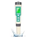 Digital Salinity Tester for Salt Water - Aquarium Salinity Meter with ATC, IP67 Waterproof, 0-200 PPT Large Range Multi-Parameter Tester for Seawater, Fish Tank, Hydroponics