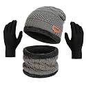 DIGITAL SHOPEE Winter Warm Winter Wear Set and Woolen Knitted Hand Gloves Free Size for Men &amp; Women