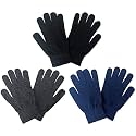 DIGITAL SHOPEE Men & Women Cozy Knitted Woolen Winter Gloves Unisex Thermal Gloves (Free Size)-Dark Grey