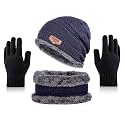 DIGITAL SHOPEE Winter Warm Winter Wear Set and Woolen Knitted Hand Gloves Free Size for Men &amp; Women