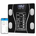 Digital Smart Weighing Scale with Bluetooth App, Body Fat Analyzer Weight Machine, BMI Monitor, Body Composition Scale, 180kg Capacity, High Precision Sensors