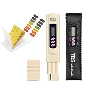 digital tds meter for water testing  lcd display quality tester with hold function  portable purity checker for ro drinking water aquarium amp kitchen total dissolved solids tds meter 2 amp ph paper