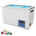 Digital Thermostatic Water Bath - 1/2/4/6 Hole Electric Laboratory Water Bath with Timing Function, for Heated Canning and Lab Equipment Use.(2Hole)