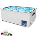 Digital Thermostatic Water Bath - 1/2/4/6 Hole Electric Laboratory Water Bath with Timing Function, for Heated Canning and Lab Equipment Use.(6Hole)
