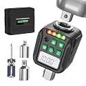 Digital Torque Wrench Adapter Set 1/2" Drive,Electric Wrenches,Snap on Digital Inch Pound Torque Wrench,1/4",3/8" Torque Adapter for Car,Motorcycle &amp; Automotive (7.4-147.5 Ft-lb/10-200 Nm)