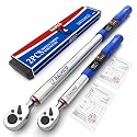 Digital Torque Wrench Set 1/2 & 3/8 Drive for Motorcycle Car Engine