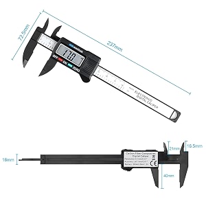 digital vernier caliper 6 inch vernier caliper gauge micrometer digital caliper measuring tool construction with lcd screen easy switch from inch to millimeter pcs-1