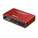 DigitalLife Quad-I/O | 4-In/4-Out MIDI Merge & Thru Box (Metal, Red)