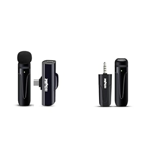 digitek dwm-001 wireless microphone amp receiver with type c compatible for noise cancellation mic su