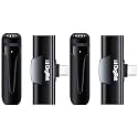 Digitek (DWM-001 Wireless Microphone &amp; Receiver with Type C, Compatible for Noise Cancellation Mic Suitable for Vlog You Tube Live Streaming Video Recording and More (Pack of 2)