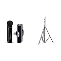 Digitek DWM-001 Wireless Microphone & Receiver with Type C, Compatible for Noise Cancellation Mic Su