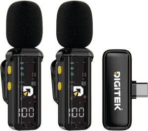 DIGITEK DWM-015 2-in-1 Wireless Microphone Dual Transmitter