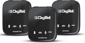 digitek dwm 101 wireless microphone system with anc noise reduction camera microphone