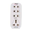 Digiway 3 + 1 Multiplug with LED Indicator, 4 Universal sockets, (Beige_Pack of 1)