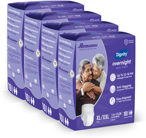dignity overnight pant style adult diapers - xl - xxl