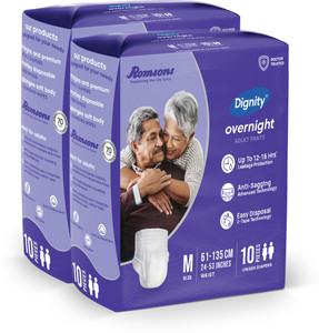 dignity overnight pant style adult diapers - m