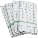 DII 100% Cotton, Machine Washable, Ultra Absorbant, Basic Everyday 16 x 26 Terry Kitchen Dish Towel, Set of 4- Mint Window Pane